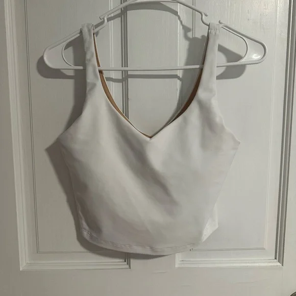 Old Navy White Women's Athletic Tank Top - Picture 1 of 3